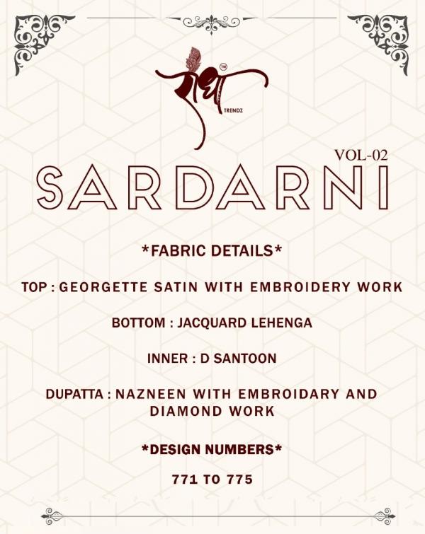 Radha Sardarni Vol 2 Festive Georgette Designer Salwar Suit Collection